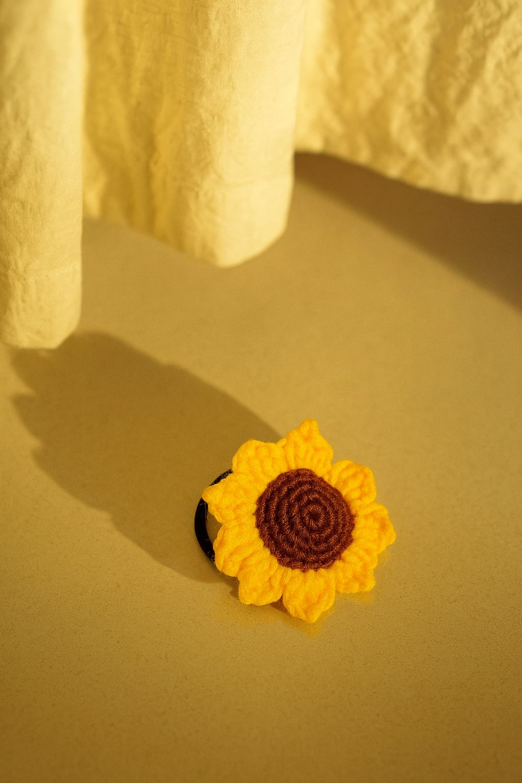 Sunflower hair tie